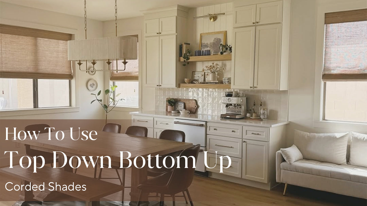 How To Use Top Down Bottom Up Shade (Corded)
