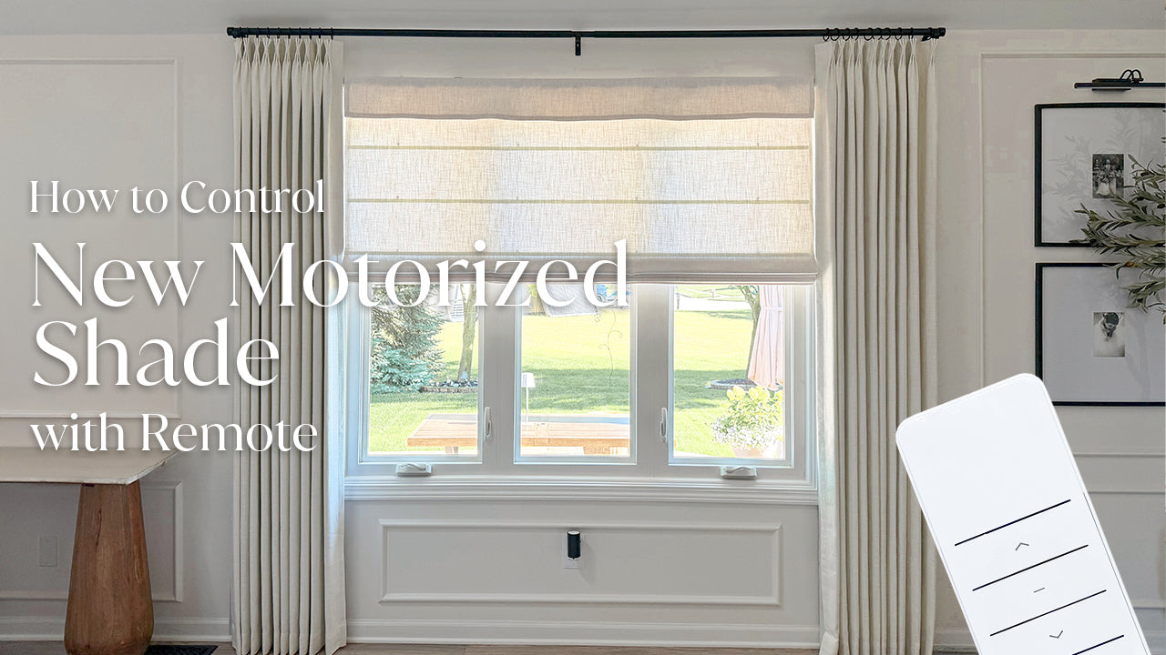 How to Pair New Motorized Roman Shade Remote