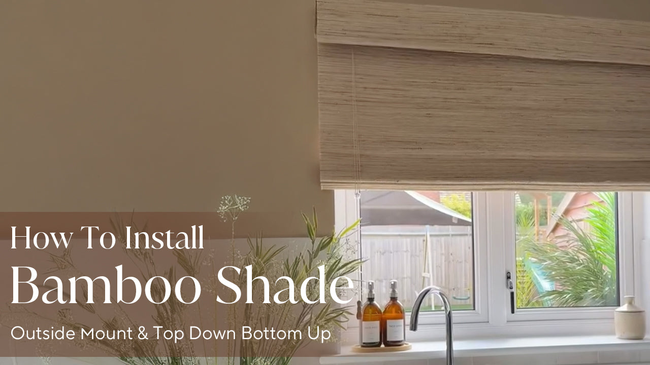 How To Install Top Down Bottom Up Shade (Outside Mount)