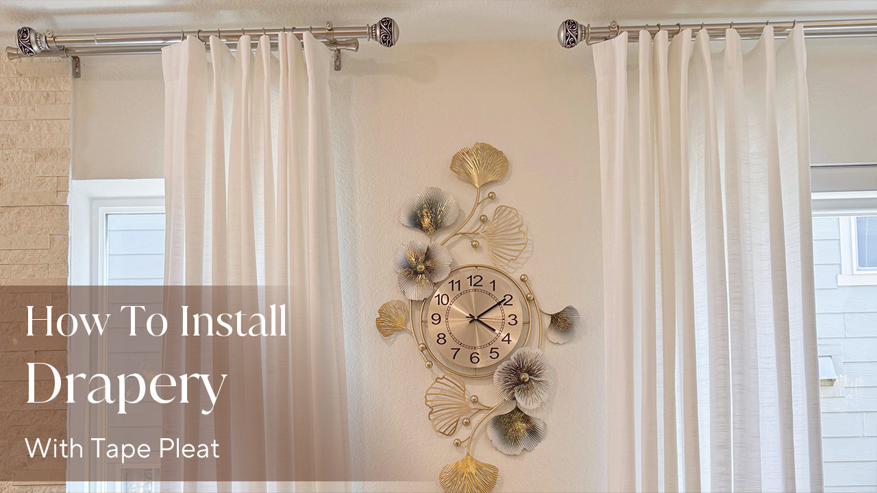 How to Hang Tape Pleat Curtains