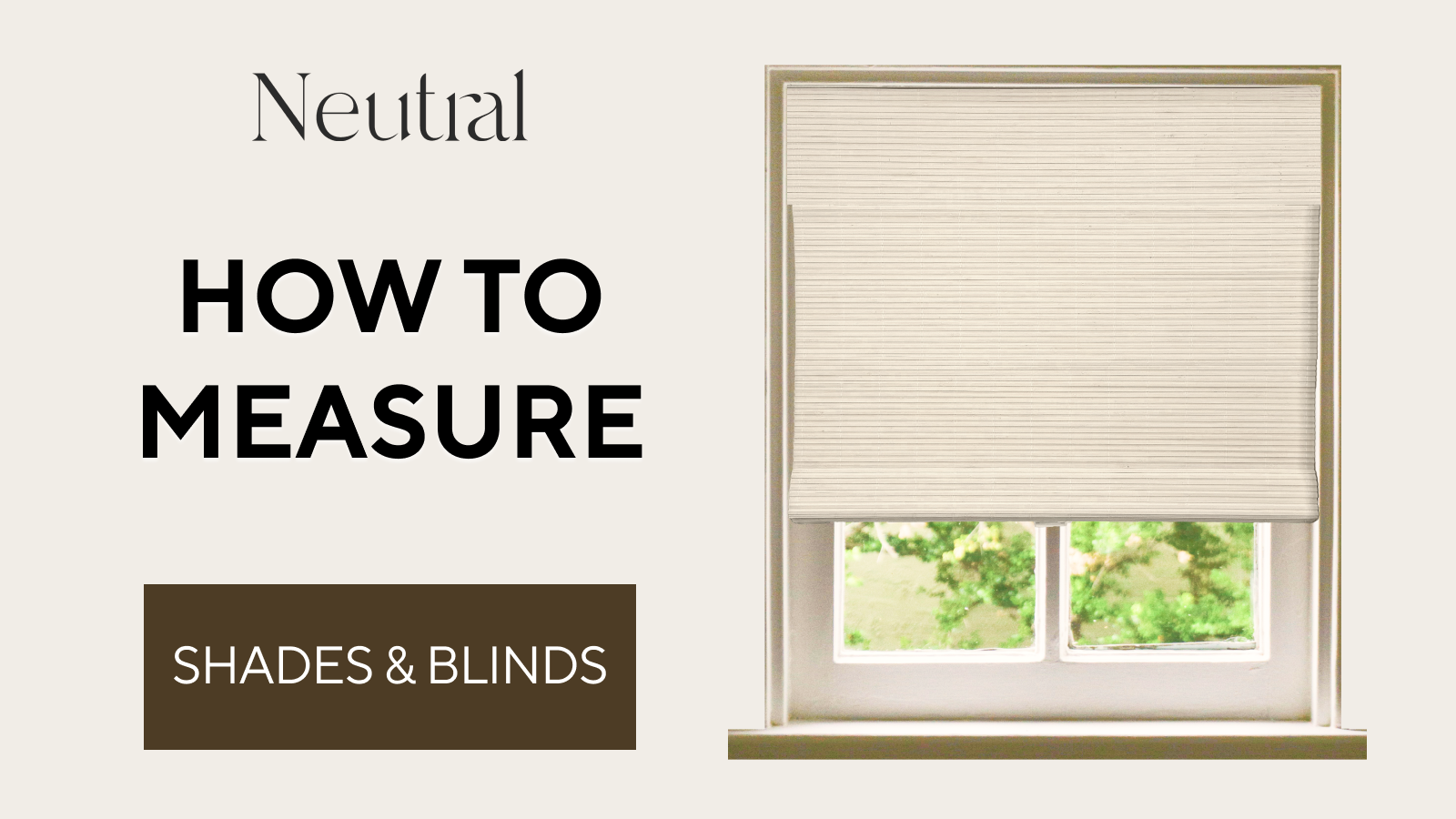 How to measure windows for your blinds