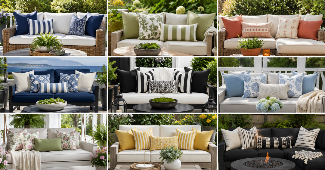 How to Style Outdoor Pillows: 9 Looks for Patios & Porches