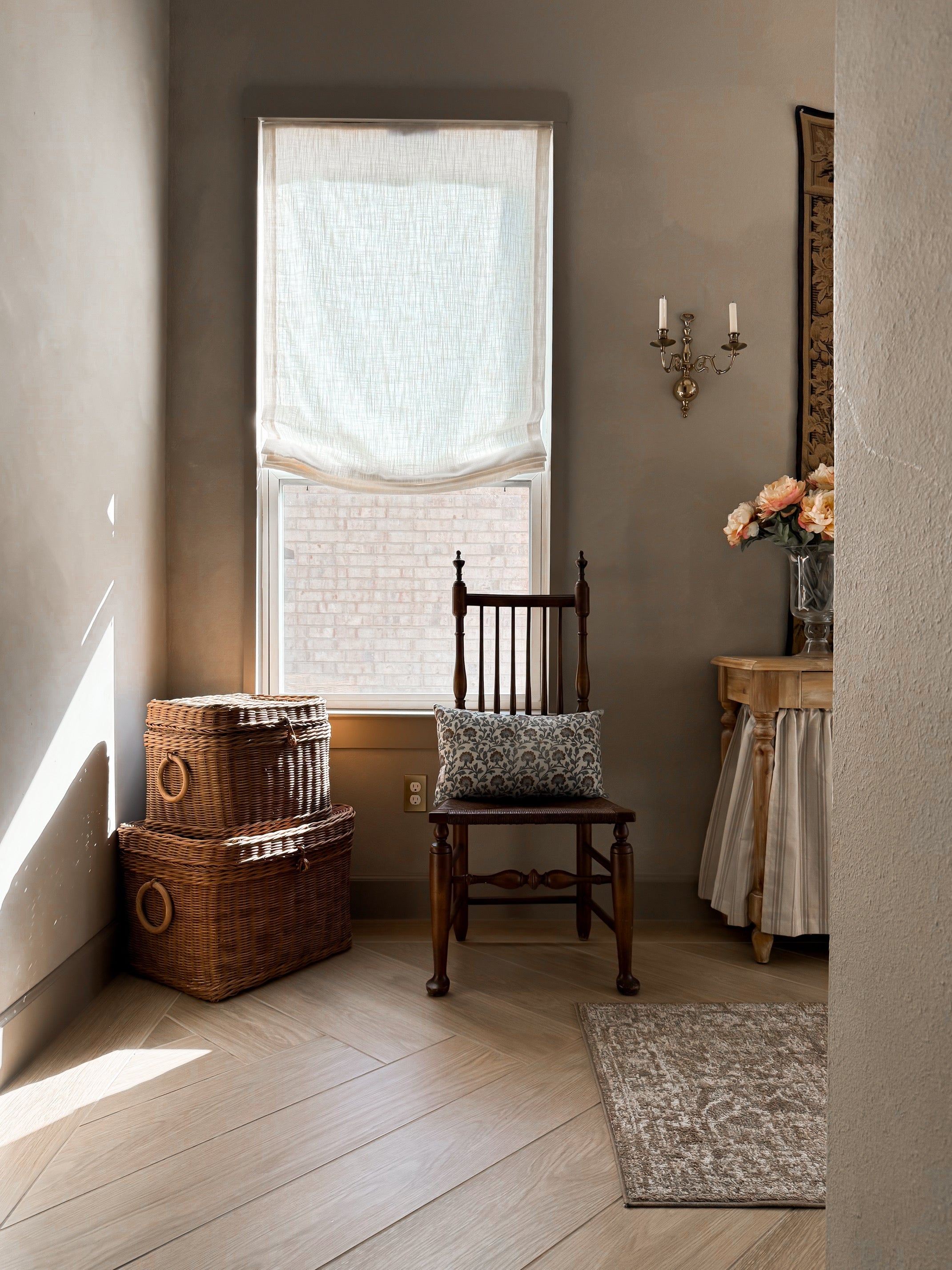 Modern Roman Shades by Netural Curtains