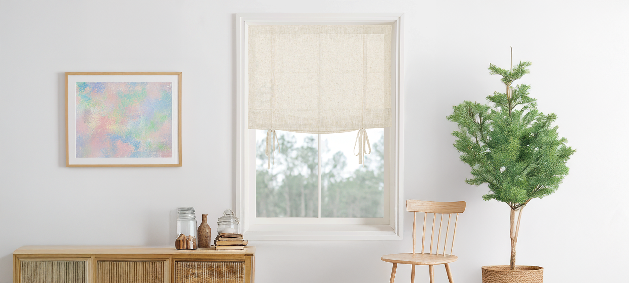 Tie Roman Shades