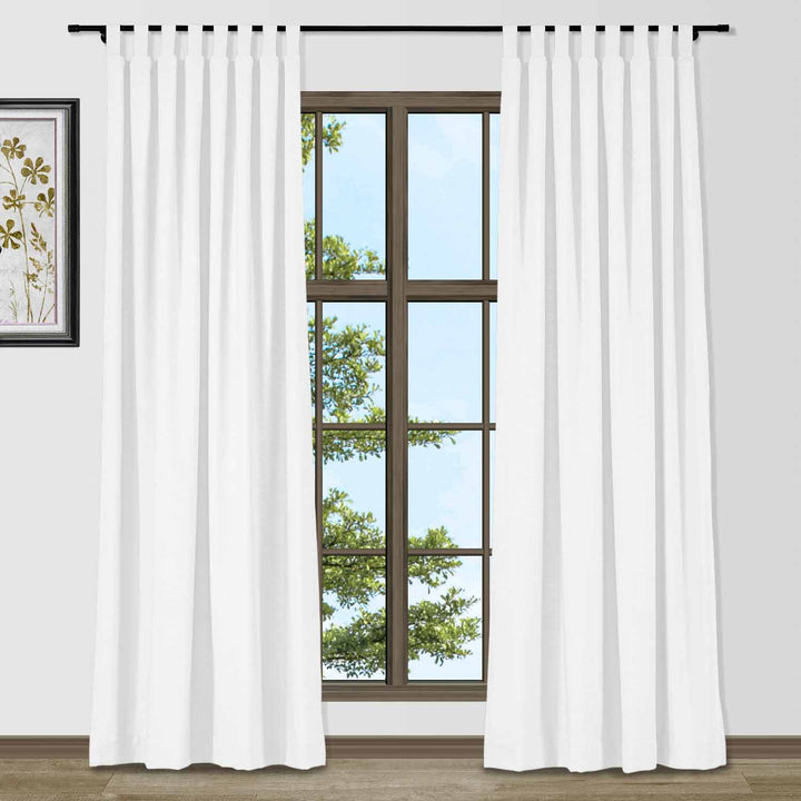 Bella Cotton Blend Curtains & Drapes Soft Top