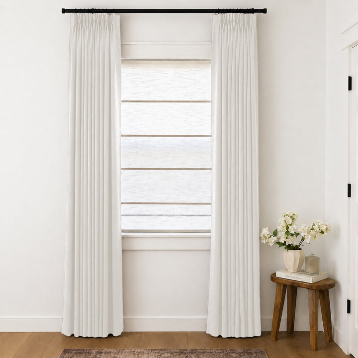 Lily Linen Curtains & Drapes Pleated