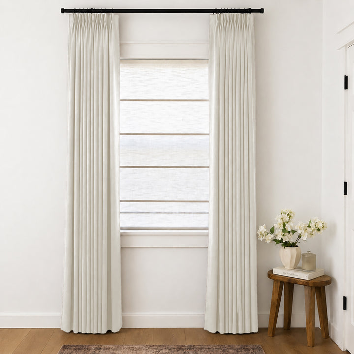 Lily Linen Curtains & Drapes Pleated