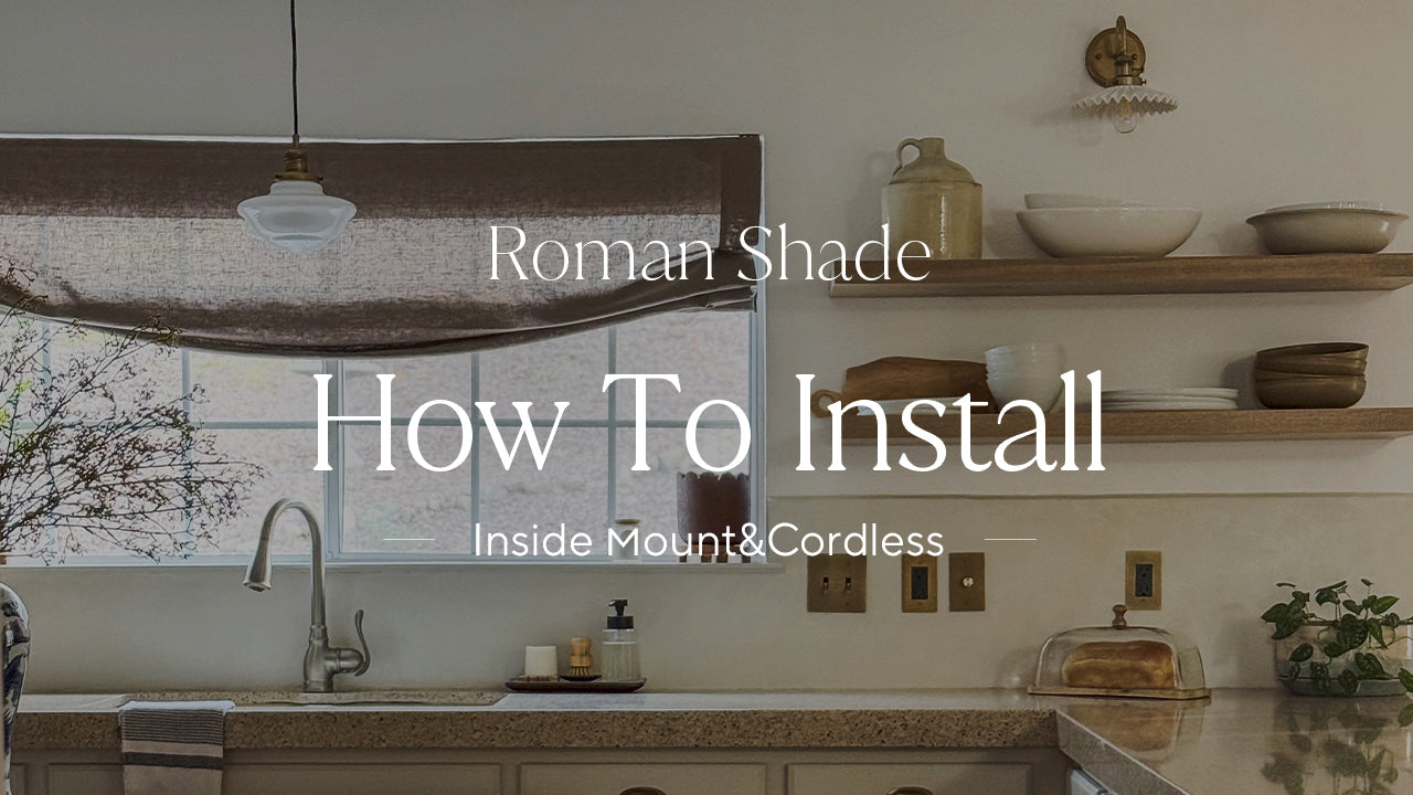 How to Install Roman shades (Inside Mount)