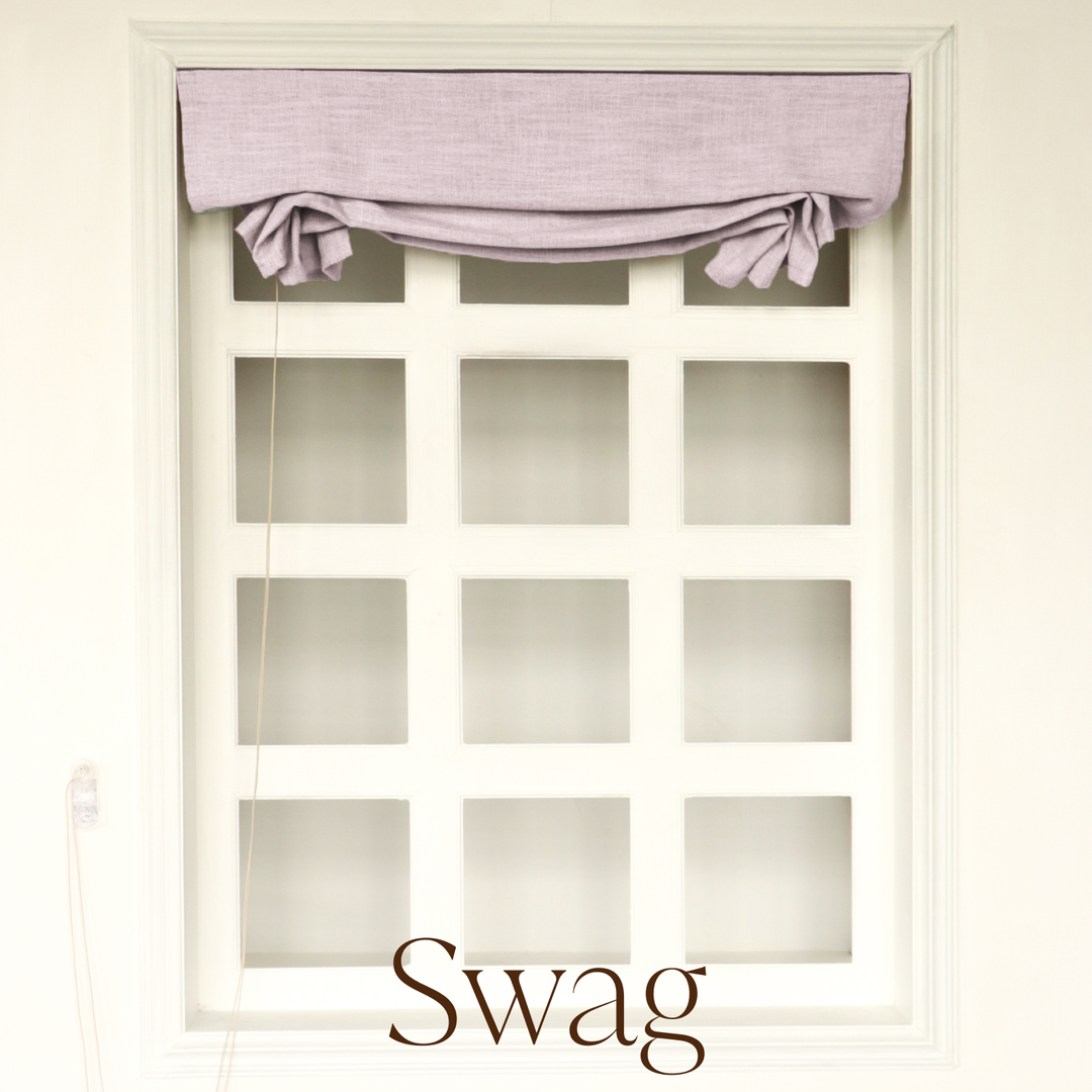 Jenna Linen Roman Shades & Blinds | Swag