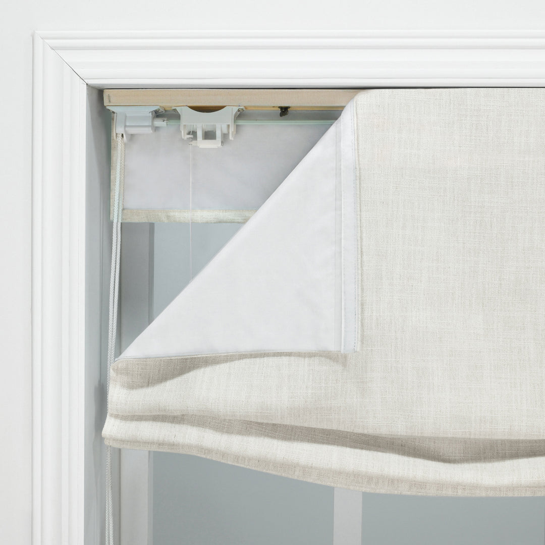 Custom Soft Relaxed Roman Shade & Blinds
