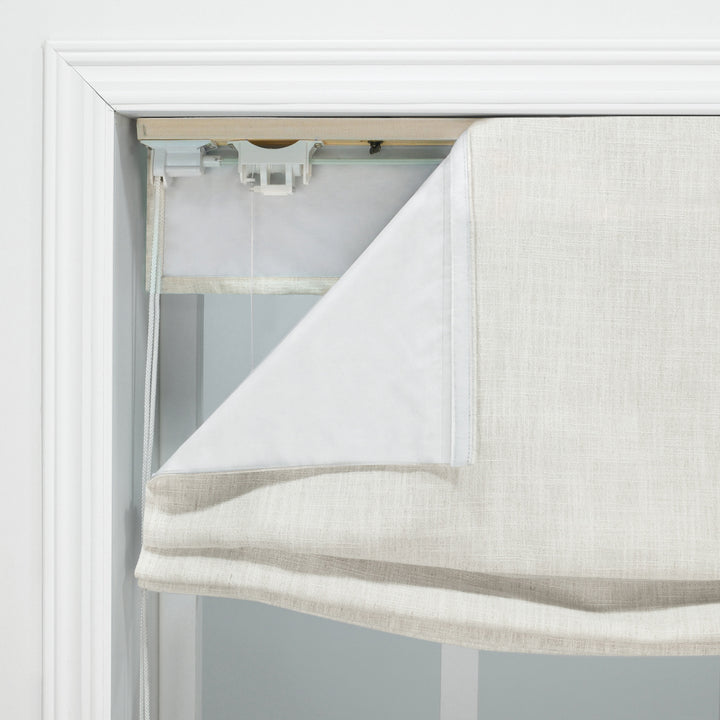 Custom Soft Relaxed Roman Shade & Blinds