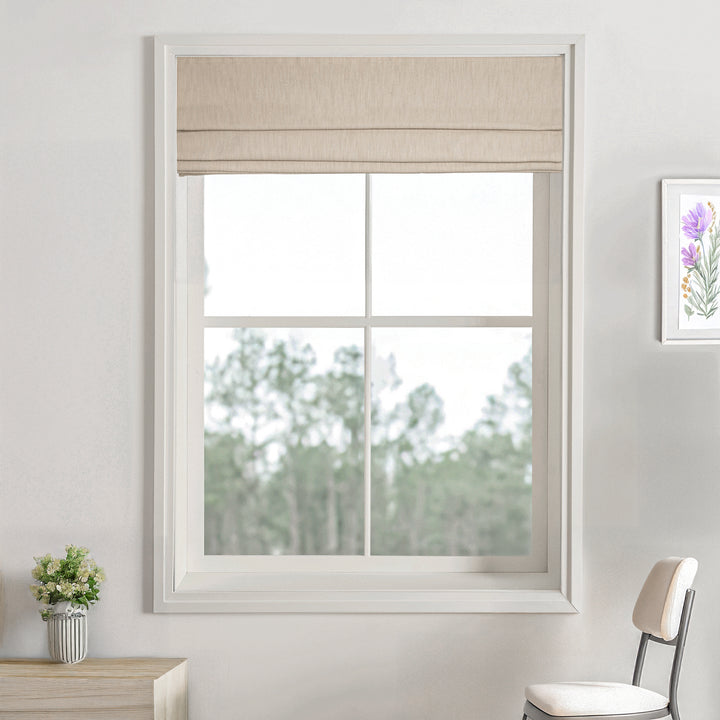 Cove Cotton Roman Shades & Blinds | Plain Fold