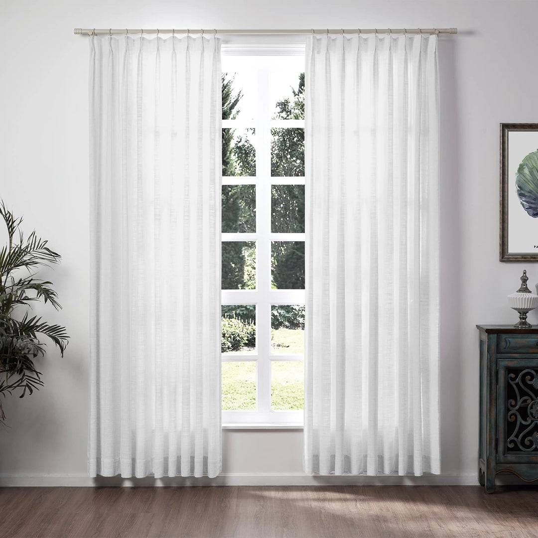 Lily Linen Curtains & Drapes Pleated