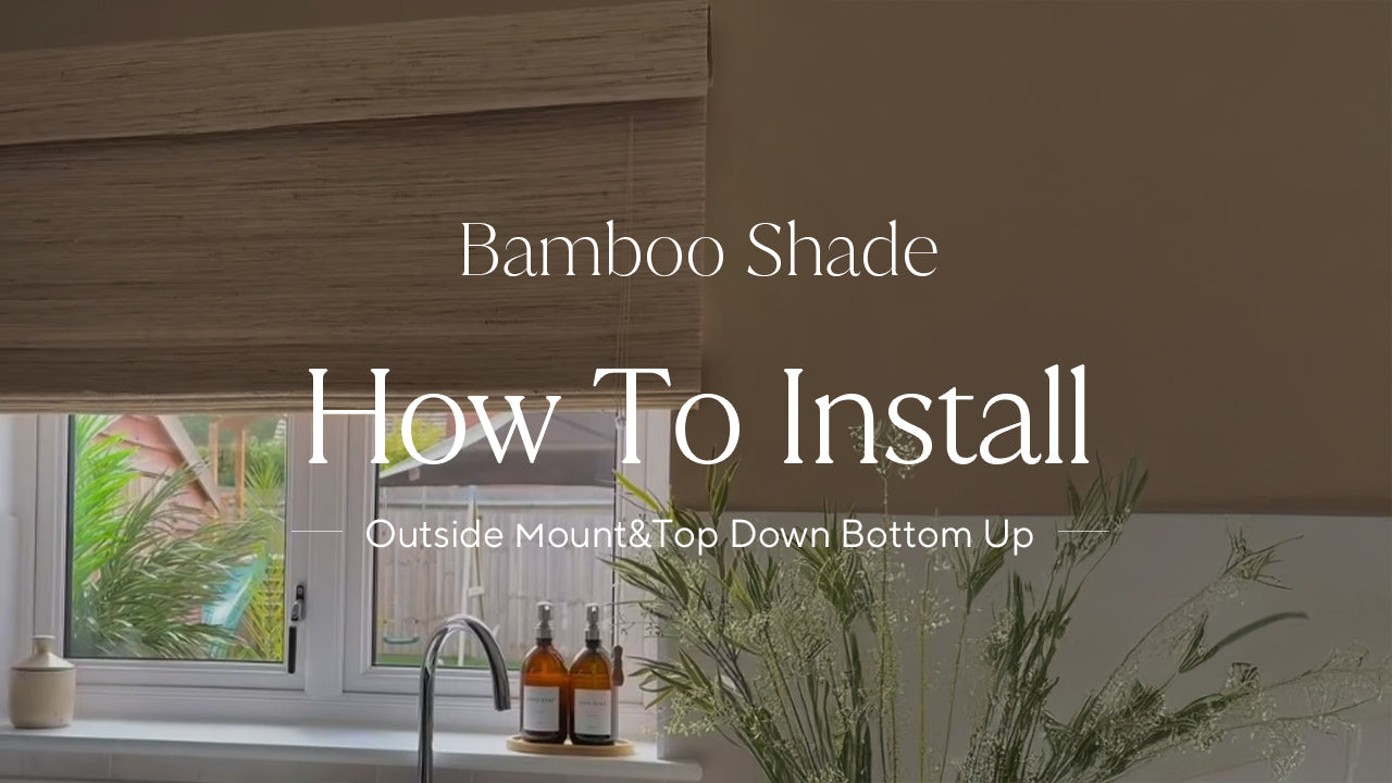 How To Install Top Down Bottom Up Shade (Outside Mount)