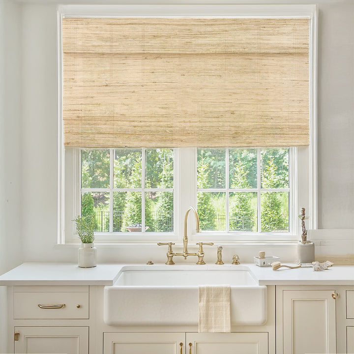 Ramie Woven Bamboo Blinds & Shades | Beige