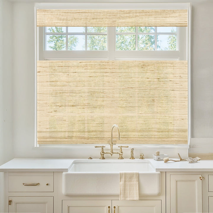 Ramie Woven Bamboo Blinds & Shades Top Down Bottom Up | Beige