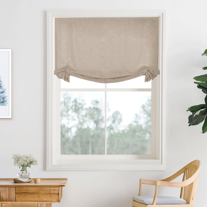 Cove Cotton No-Drill Roman Shades & Blinds | Swag
