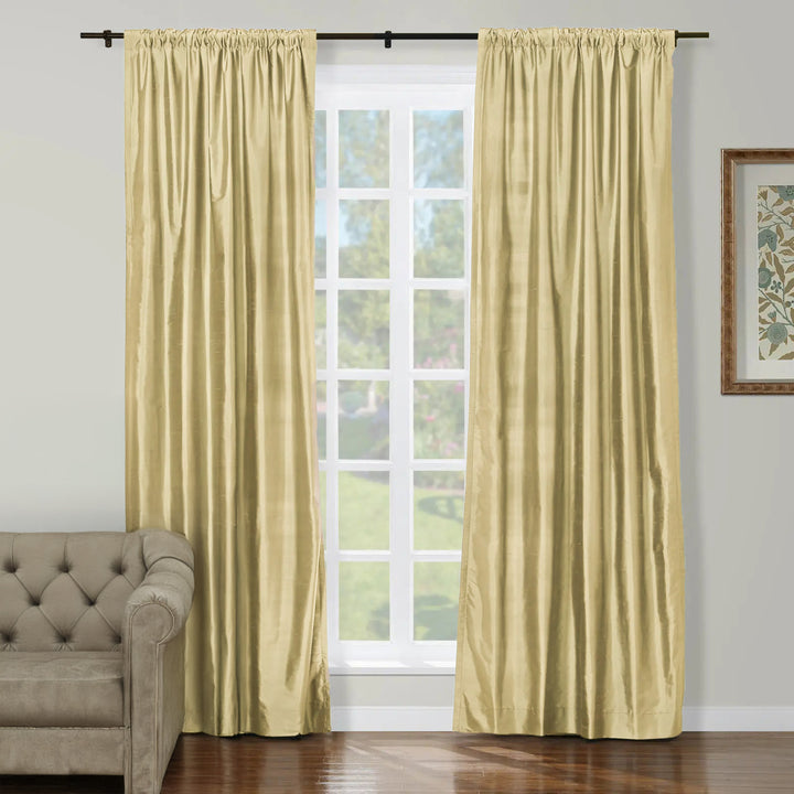 Lora Premium Silk Curtains & Drapes Soft Top