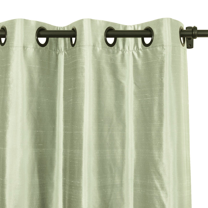 Mona Luxurious Silk Curtains & Drapes Grommet