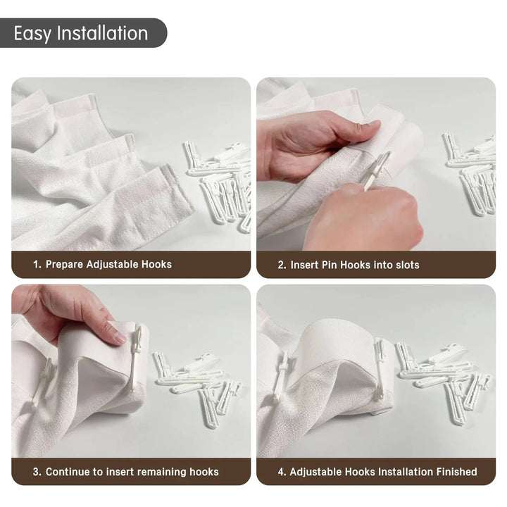 Adjustable Pin Hooks (Pack of 10)