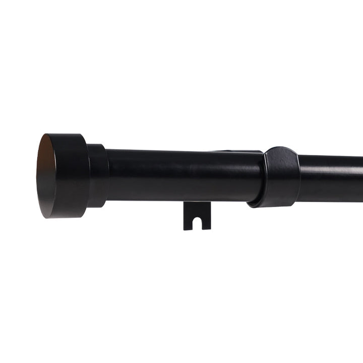 Adjustable Metal Curtain Rod (Black)