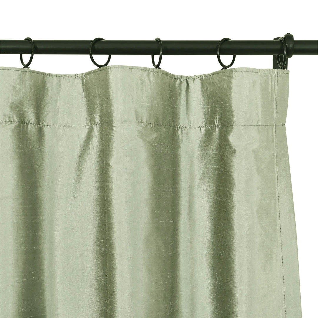 Mona Luxurious Silk Curtains & Drapes Soft Top