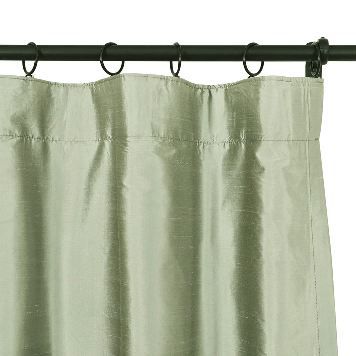 Mona Luxurious Silk Curtains & Drapes Soft Top