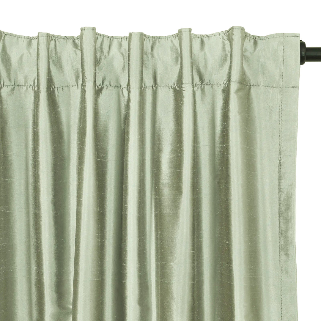 Mona Luxurious Silk Curtains & Drapes Soft Top