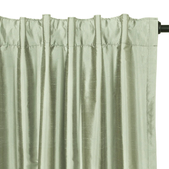 Mona Luxurious Silk Curtains & Drapes Soft Top