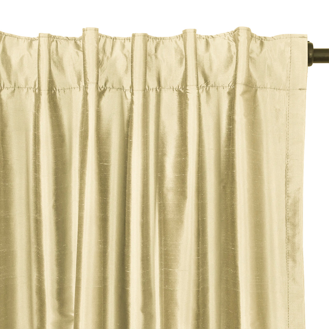 Lora Premium Silk Curtains & Drapes Soft Top