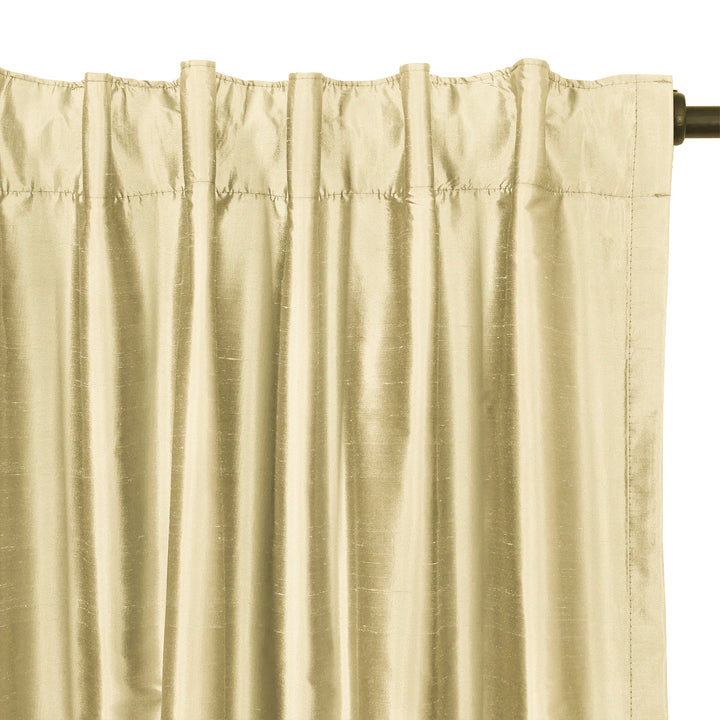 Lora Premium Silk Curtains & Drapes Soft Top