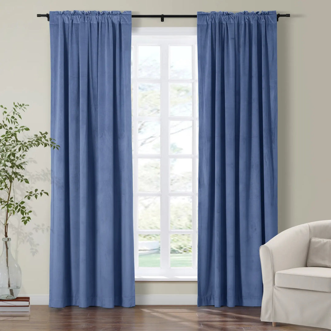 Maillard Velvet Curtains & Drapes Soft Top