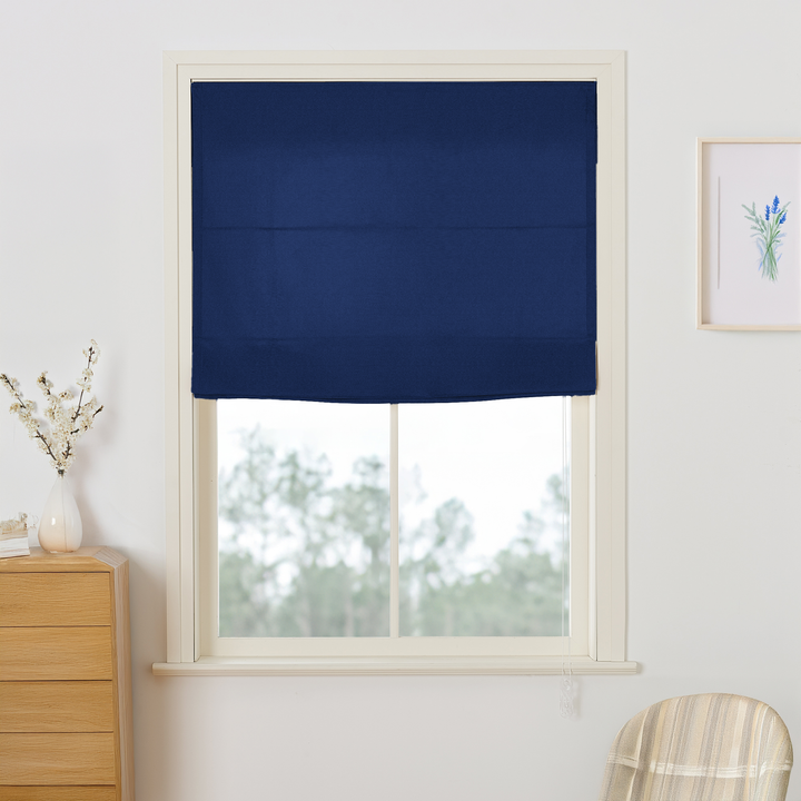 Maillard Velvet Roman Shades & Blinds | Flat Fold