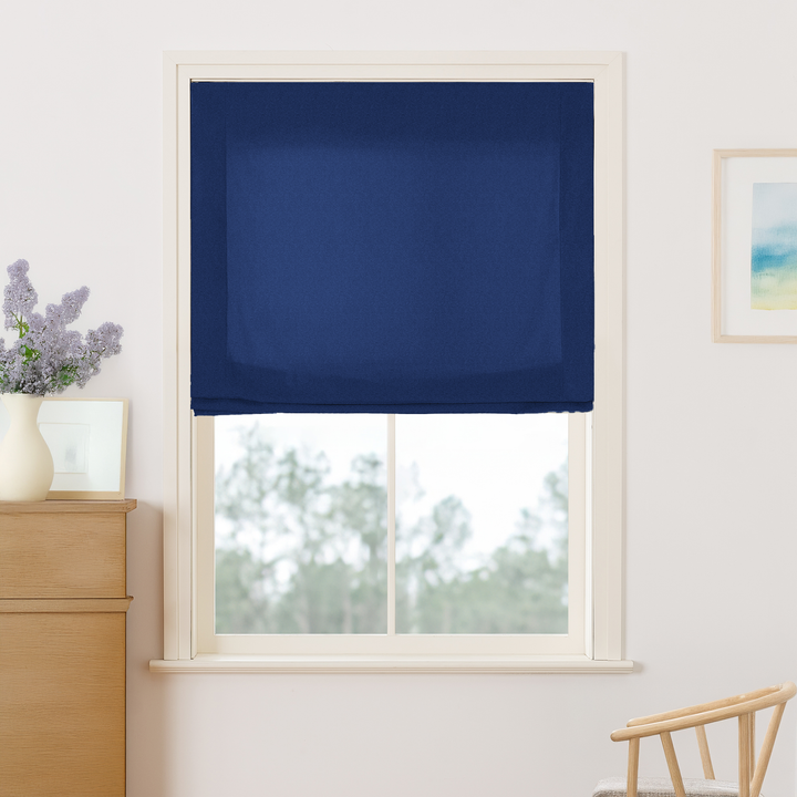 Maillard Velvet No-Drill Roman Shades & Blinds | Relaxed