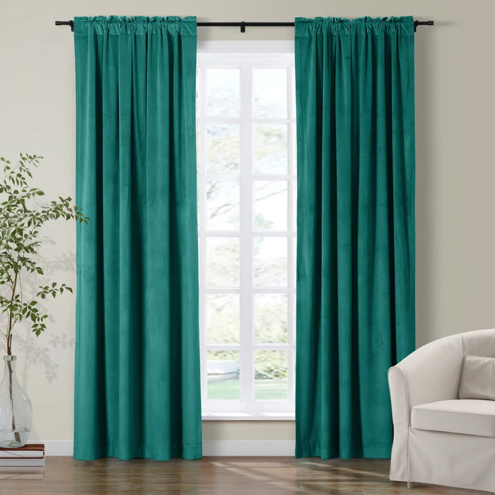 Maillard Velvet Curtains & Drapes Soft Top