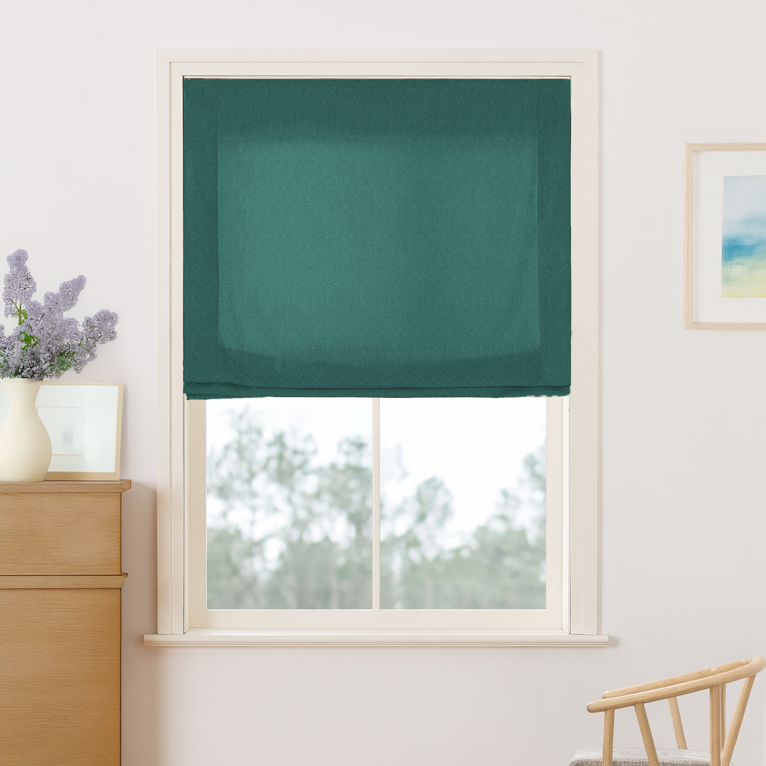 Maillard Velvet No-Drill Roman Shades & Blinds | Relaxed