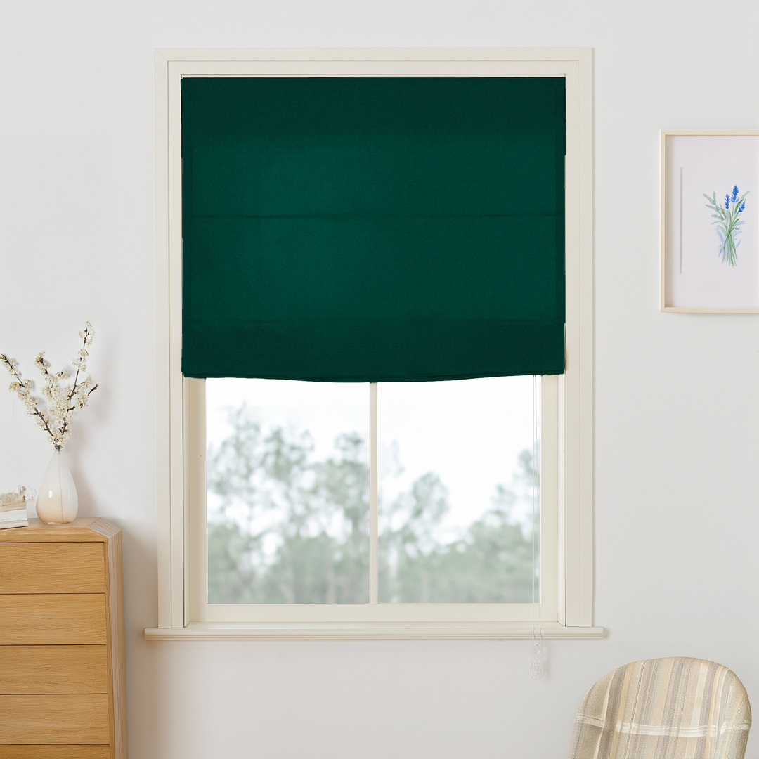 Maillard Velvet Roman Shades & Blinds | Flat Fold