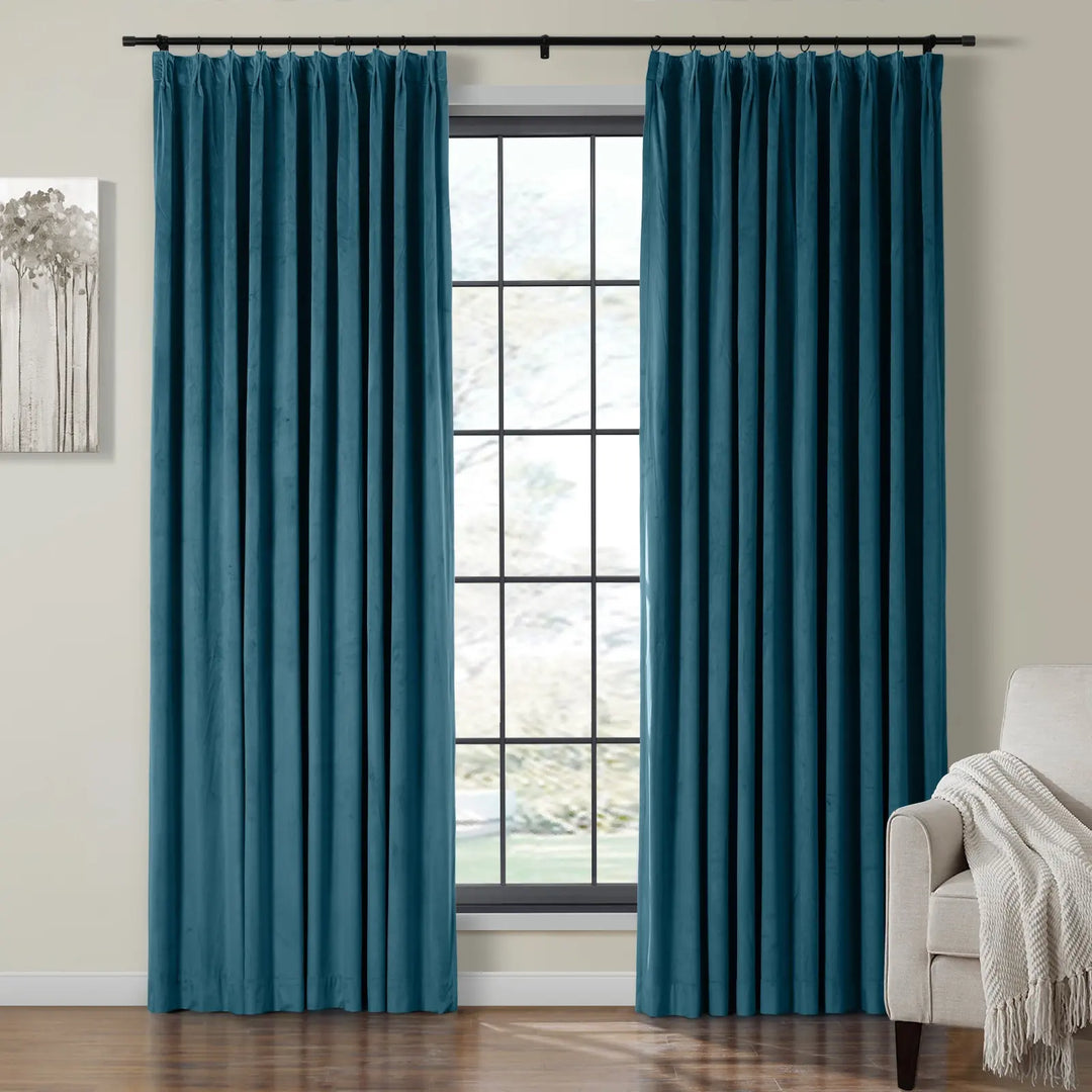 Maillard Velvet Curtains & Drapes Pleated