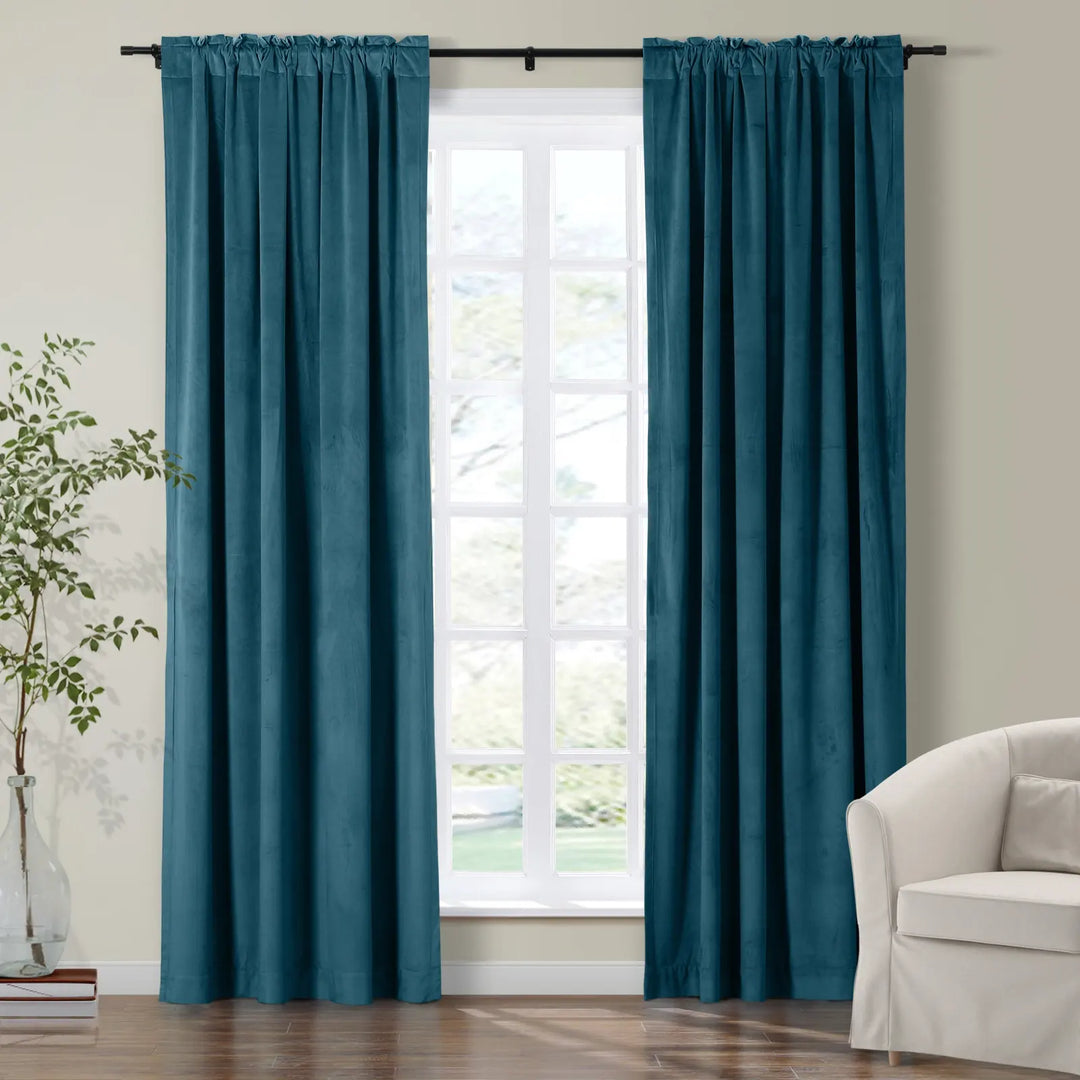 Maillard Velvet Curtains & Drapes Soft Top