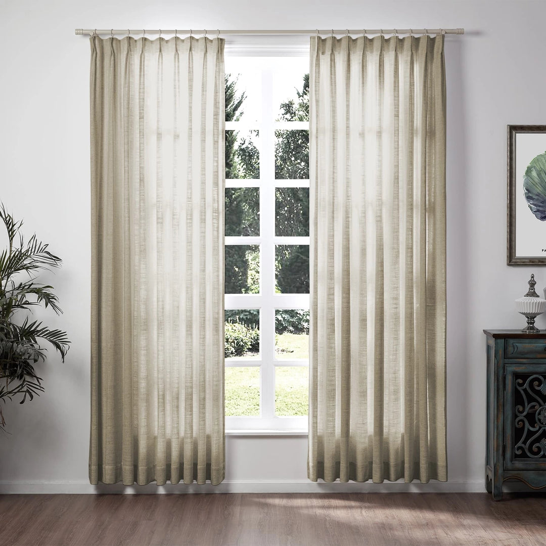 Lily Linen Curtains & Drapes Soft top