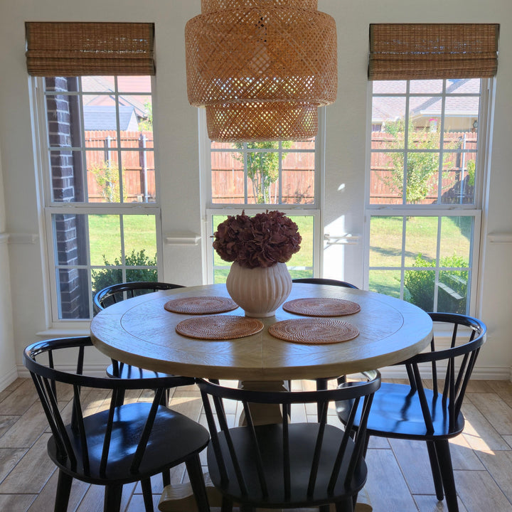 Ramie Woven Bamboo Blinds & Shades | Cinnamon