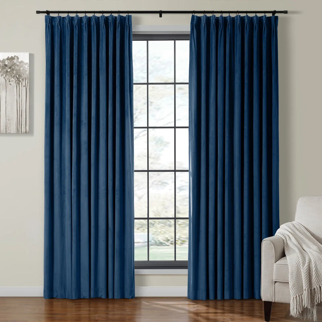 Maillard Velvet Curtains & Drapes Pleated