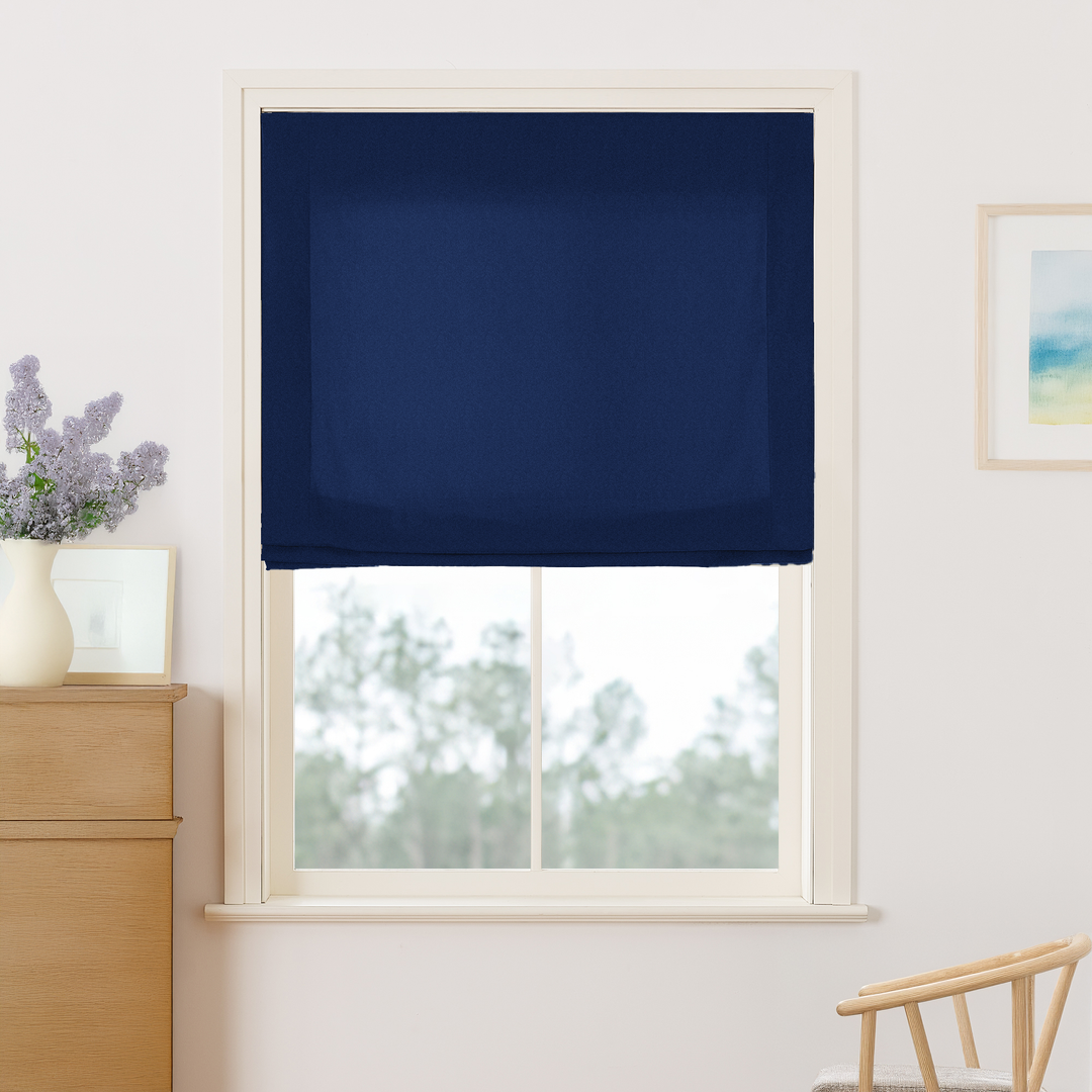 Maillard Velvet No-Drill Roman Shades & Blinds | Relaxed