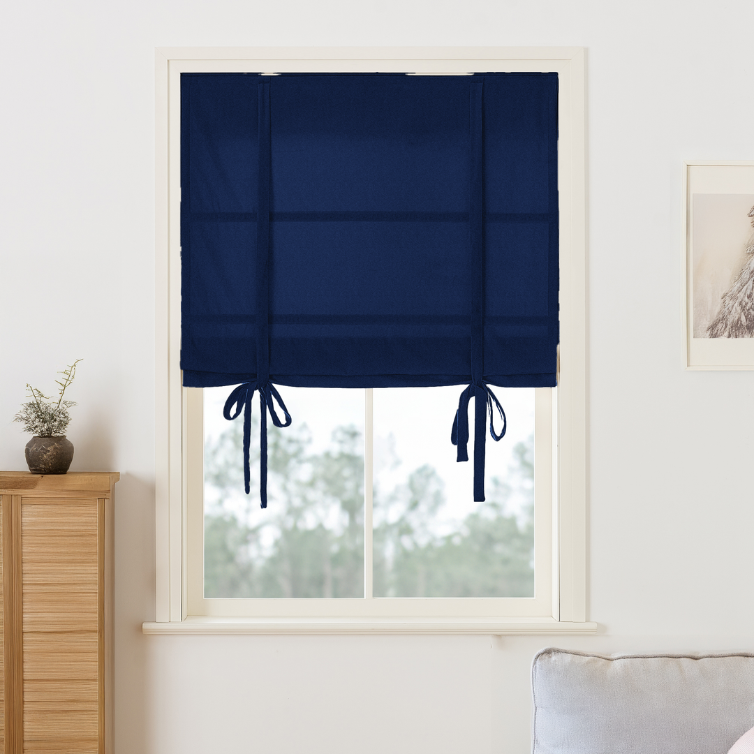 Maillard Velvet Roman Shades & Blinds | Tie