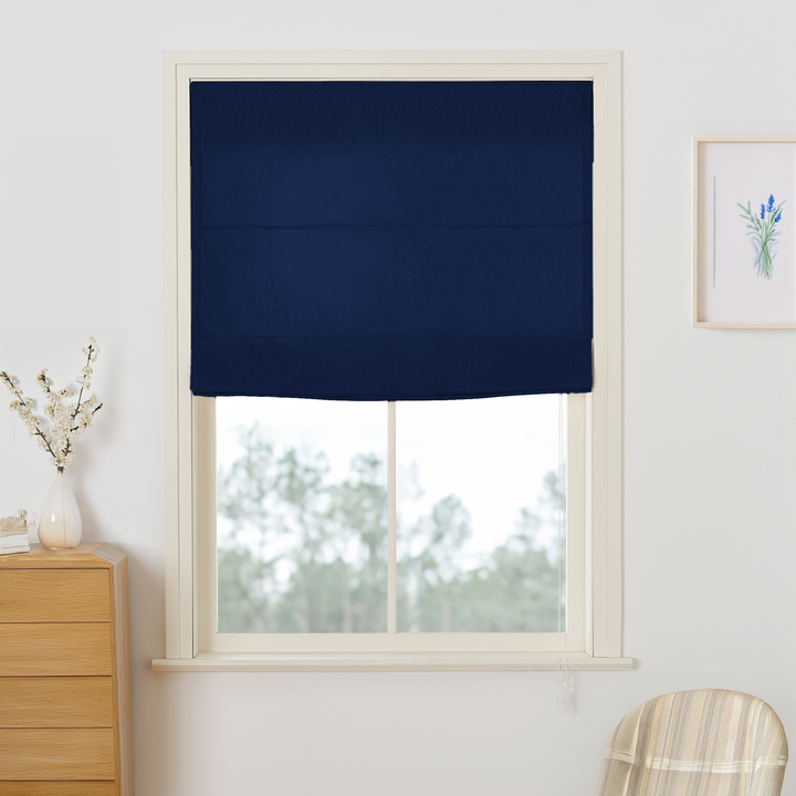Maillard Velvet Roman Shades & Blinds | Flat Fold