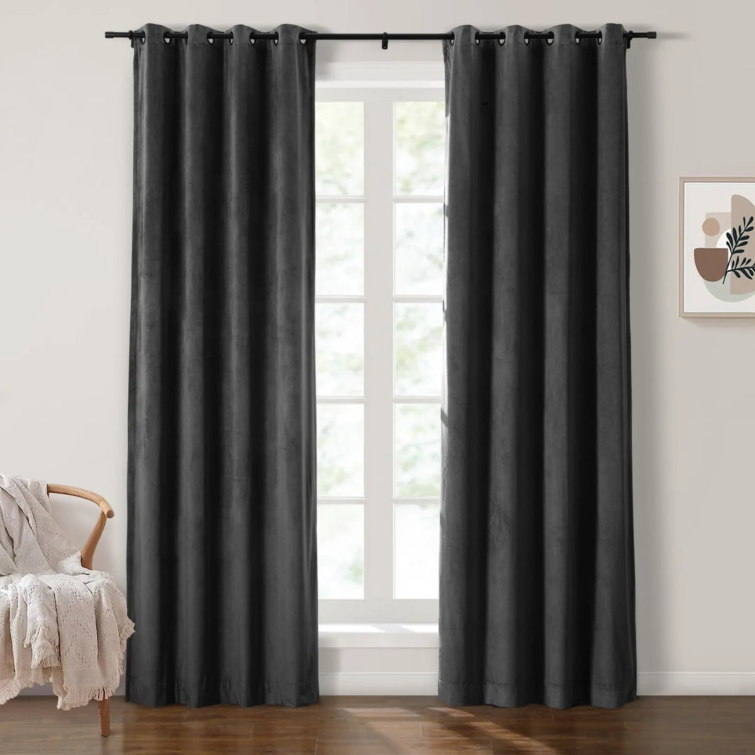 Maillard Velvet Curtains & Drapes Grommet