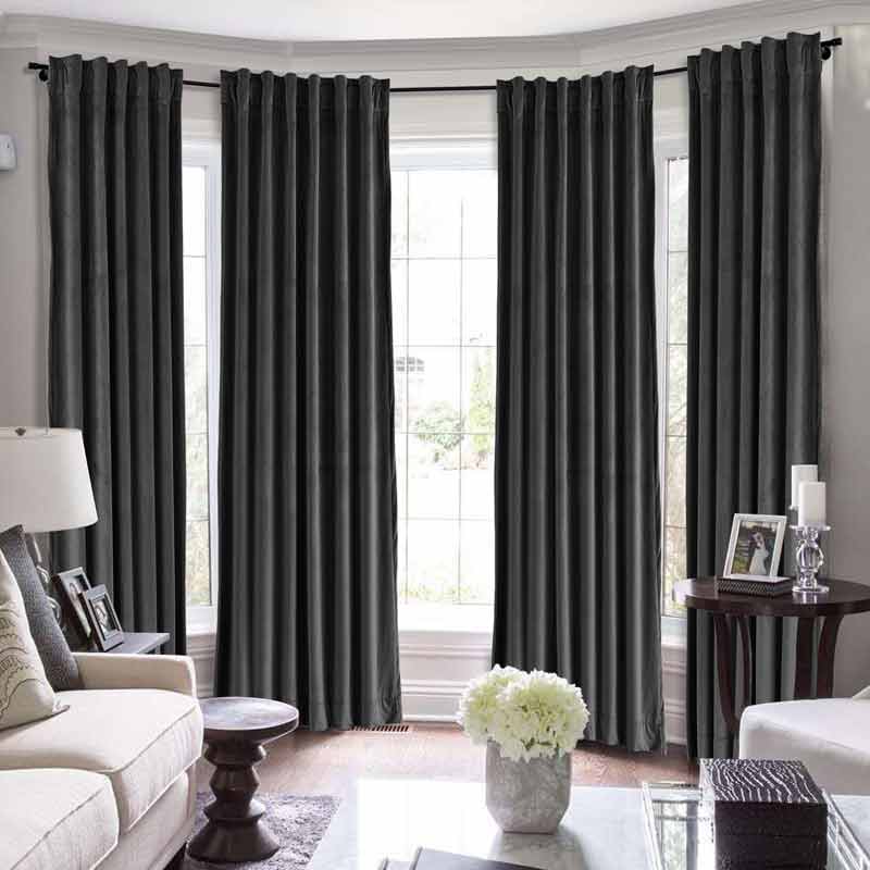 Maillard Velvet Curtains & Drapes Soft Top