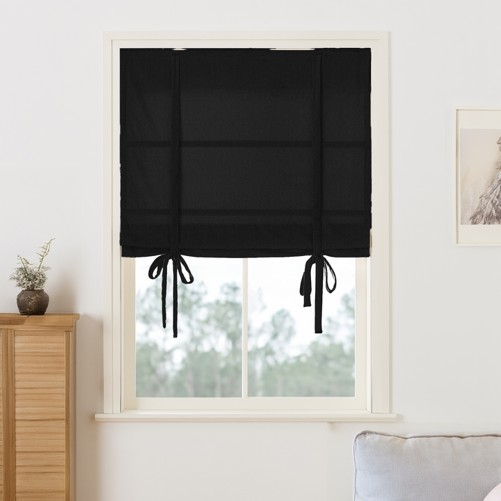 Maillard Velvet Roman Shades & Blinds | Tie
