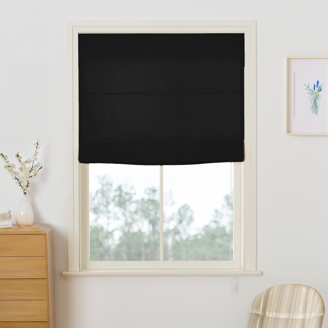 Maillard Velvet Roman Shades & Blinds | Flat Fold