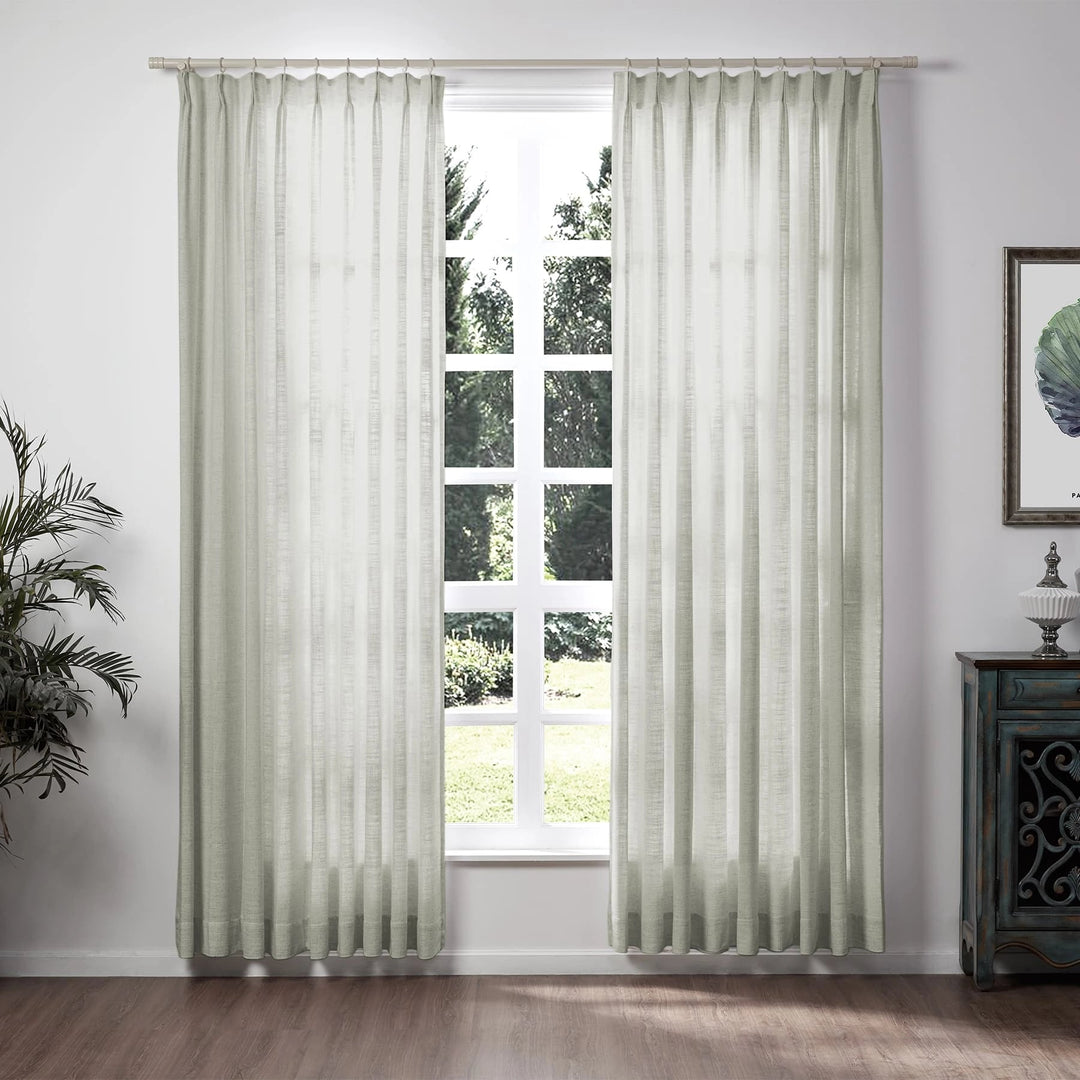 Lily Linen Curtains & Drapes Soft top